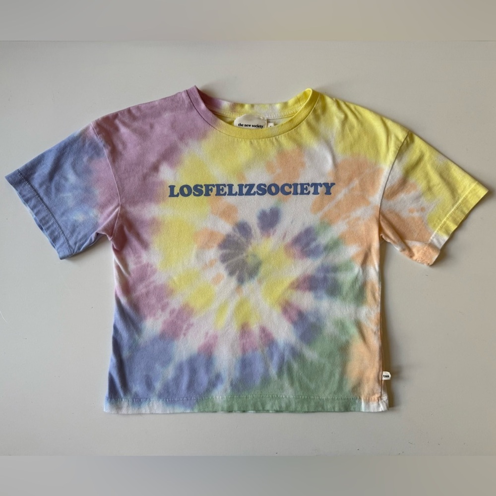 The New Society Kids Unisex Wildshire Tie-Dye Print T-Shirt, Multicolor - Sz. 6Y